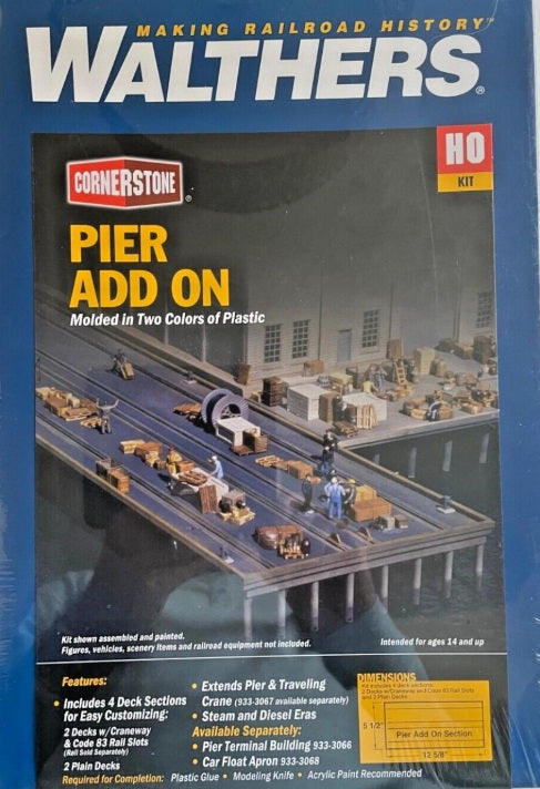 Walthers 933-3154 HO Pier Add-On Structure Building Kit