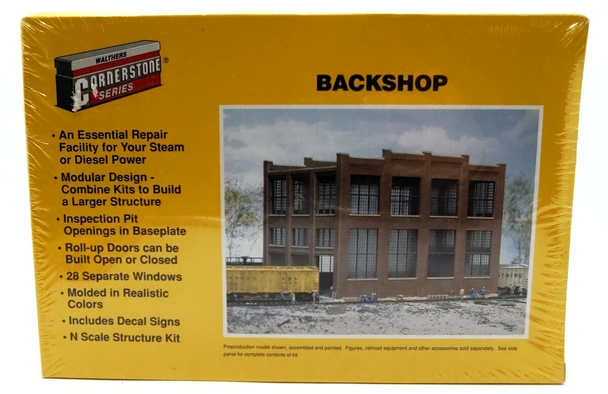 Walthers 933-3227 N Scale Backshop Industrial Building Kit
