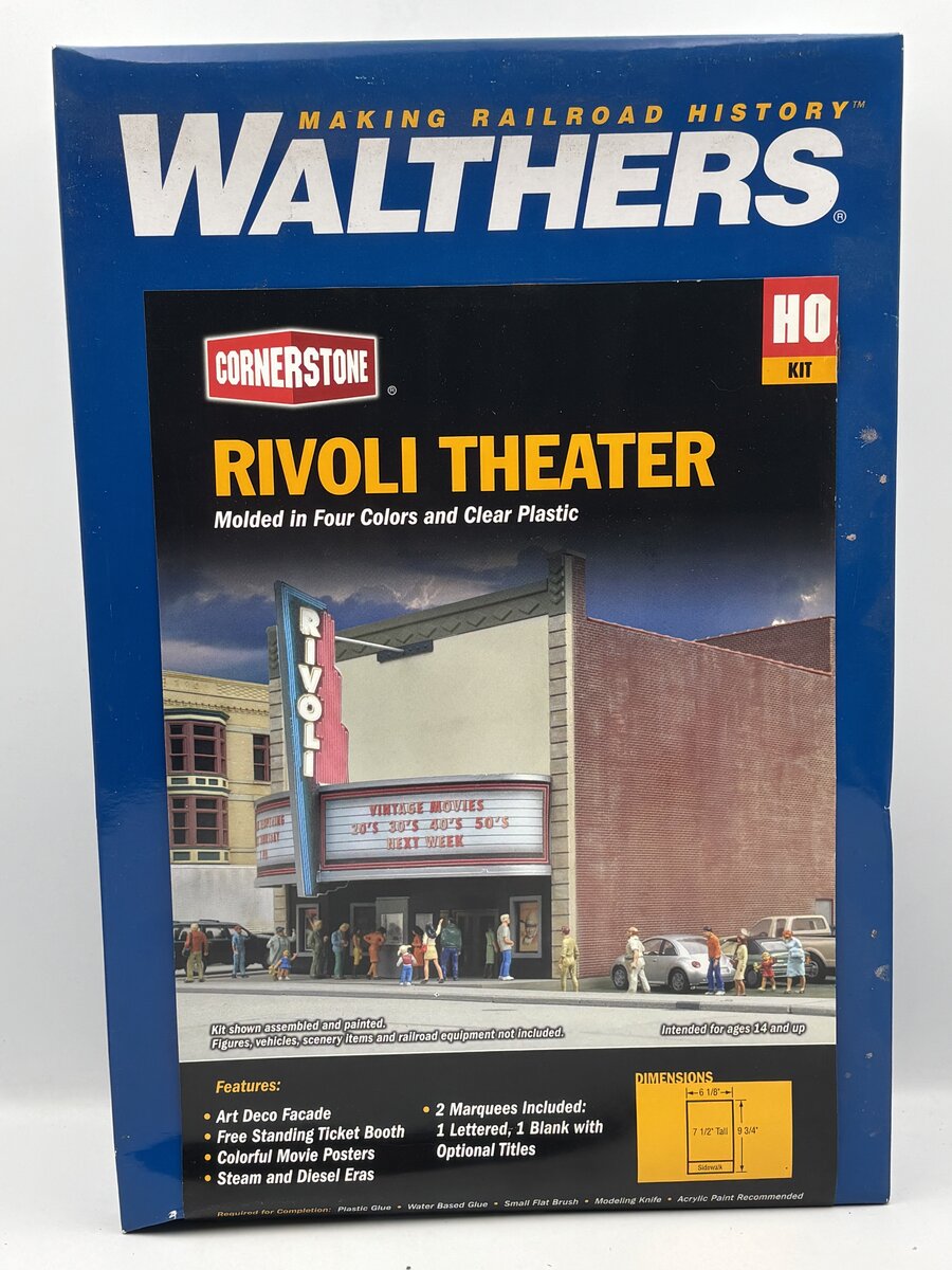 Walthers 933-3771 HO Rivoli Theatre Building Kit