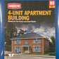 Walthers 933-3781 HO 4-Unit Apartment Building Kit