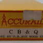 Accurail 4002 HO C B & Q 40' Wood Outside Boxcar w/Wood Door & Ends Kit