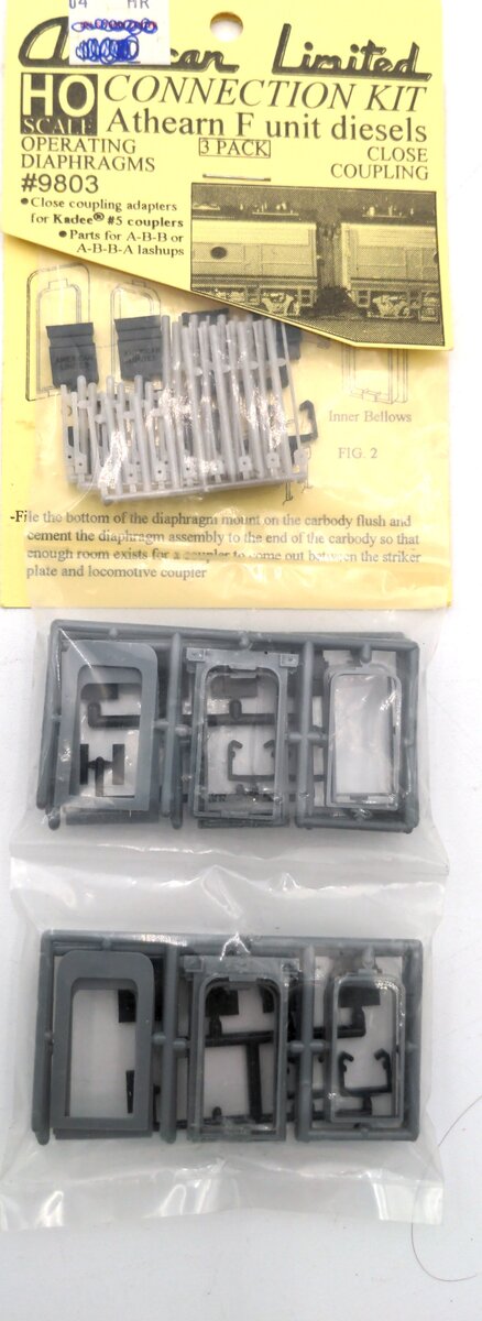 American Limited Models 9803 HO Athearn F Diesels Unit Connection Kit (Gray)P/3
