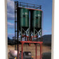Kibri 39931 HO Schwarz Concrete Works Double Silos Kit