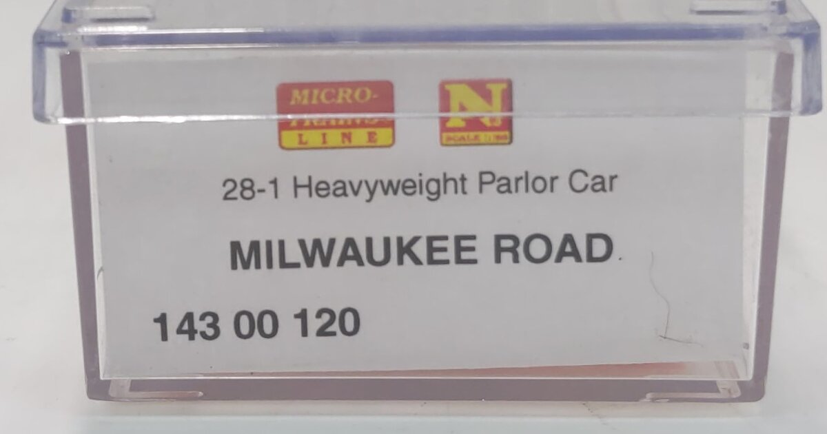 Micro-Trains 14300120 N Milwaukee Road 83' 28-1 Heavyweight Parlor Car LN/Box
