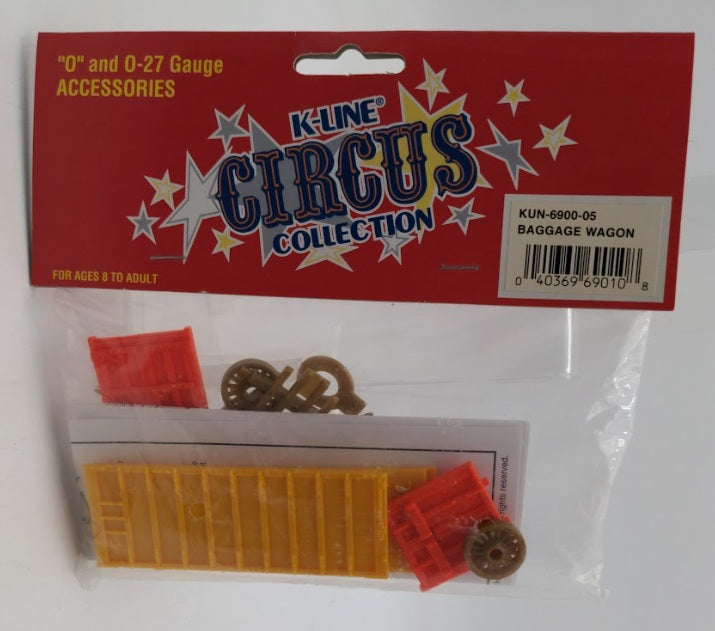K-Line K6900-05 O/O-27 Scale Circus Baggage Wagon Plastic Kit