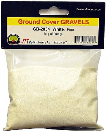JTT Scenery Products 95234 200g Bag Fine White Gravel