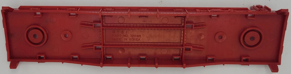 MTS 72249-1 Red U.S.Army Rocket Flatcar Frame with Steps and Brake