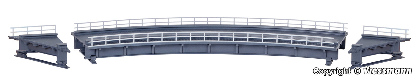 Kibri 39706 HO Single Track Curved Steel Girder Bridge Kit