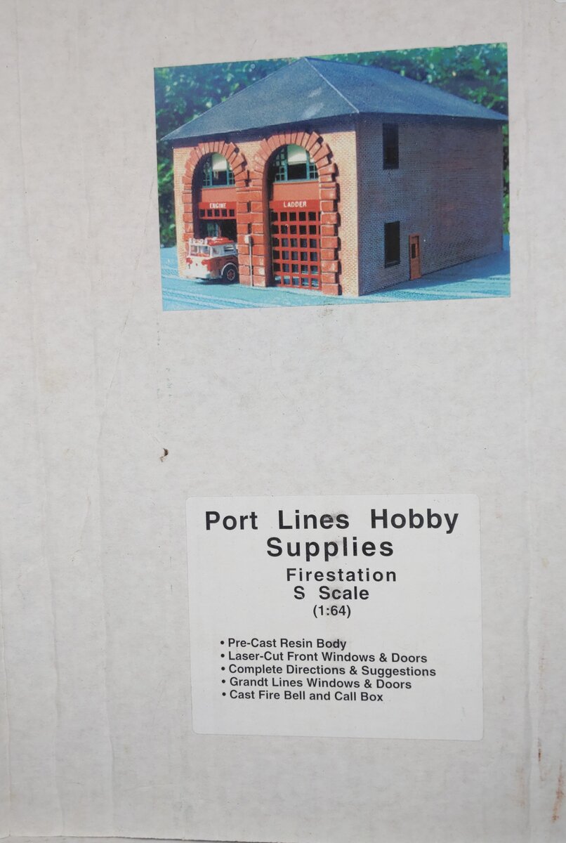 Twin Whistle Sign & Kit Co. S Scale Firestation Model Building Kit