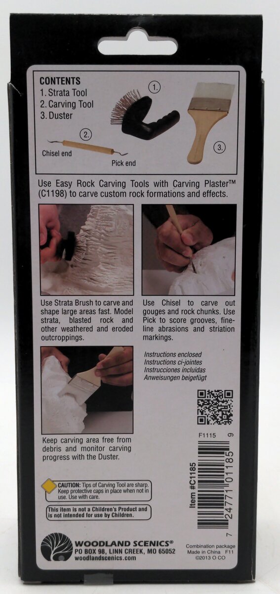 Woodland Scenics C1185 Easy Rock Carving Tools