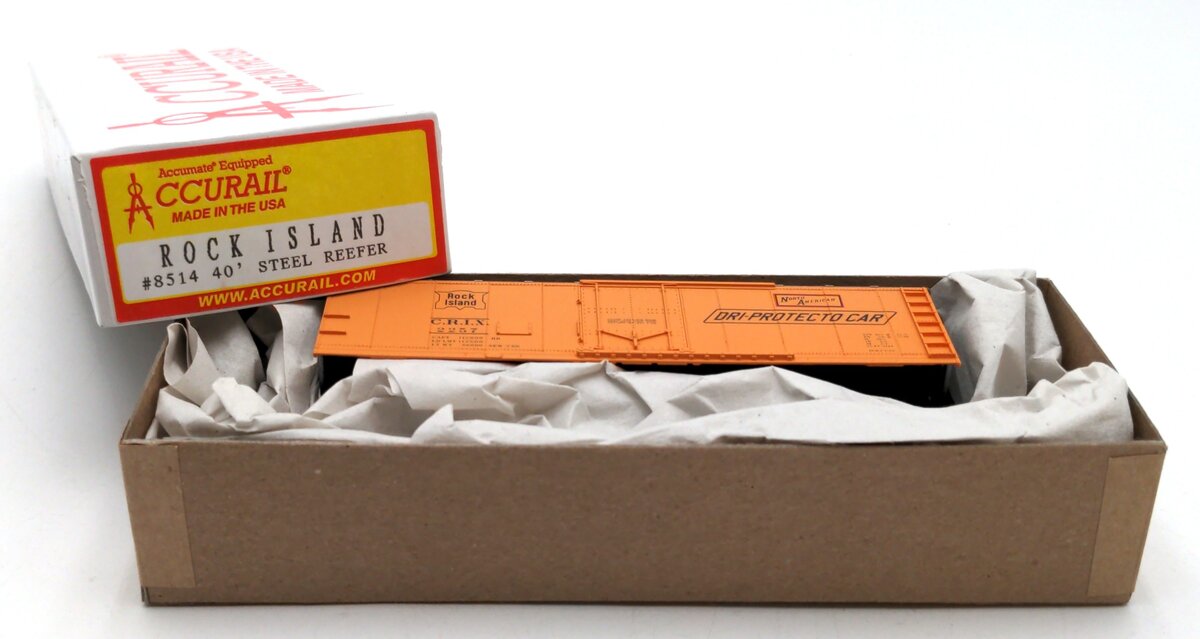 Accurail 8514 HO Scale Rock Island 40' Steel Reefer Building Kit - Road #: 2257