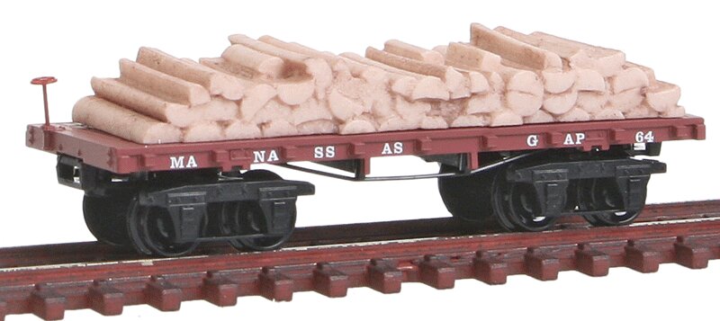 Micro-Trains 15300050 N Manassas Gap Railroad 26' Civil War Era Flatcar #64