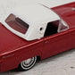 Busch 45202 HO Scale Metallic Red W/White Top 1956 Ford Thunderbird Convertible