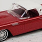 Busch 45202 HO Scale Metallic Red W/White Top 1956 Ford Thunderbird Convertible