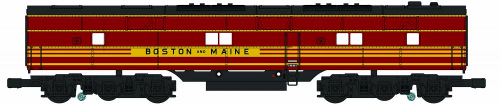 Williams 20603 O Boston & Maine E7 B-Unit Dummy 3-Rail Diesel Locomotive