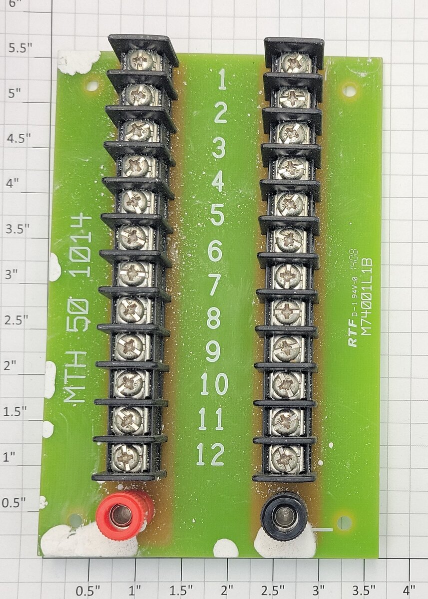 MTH 50-1014 All Gauge DCS Layout Wiring 12-Terminal Power Block without Feet