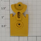 Lionel 16322-30 Yellow TTUX Female Articulated Coupler