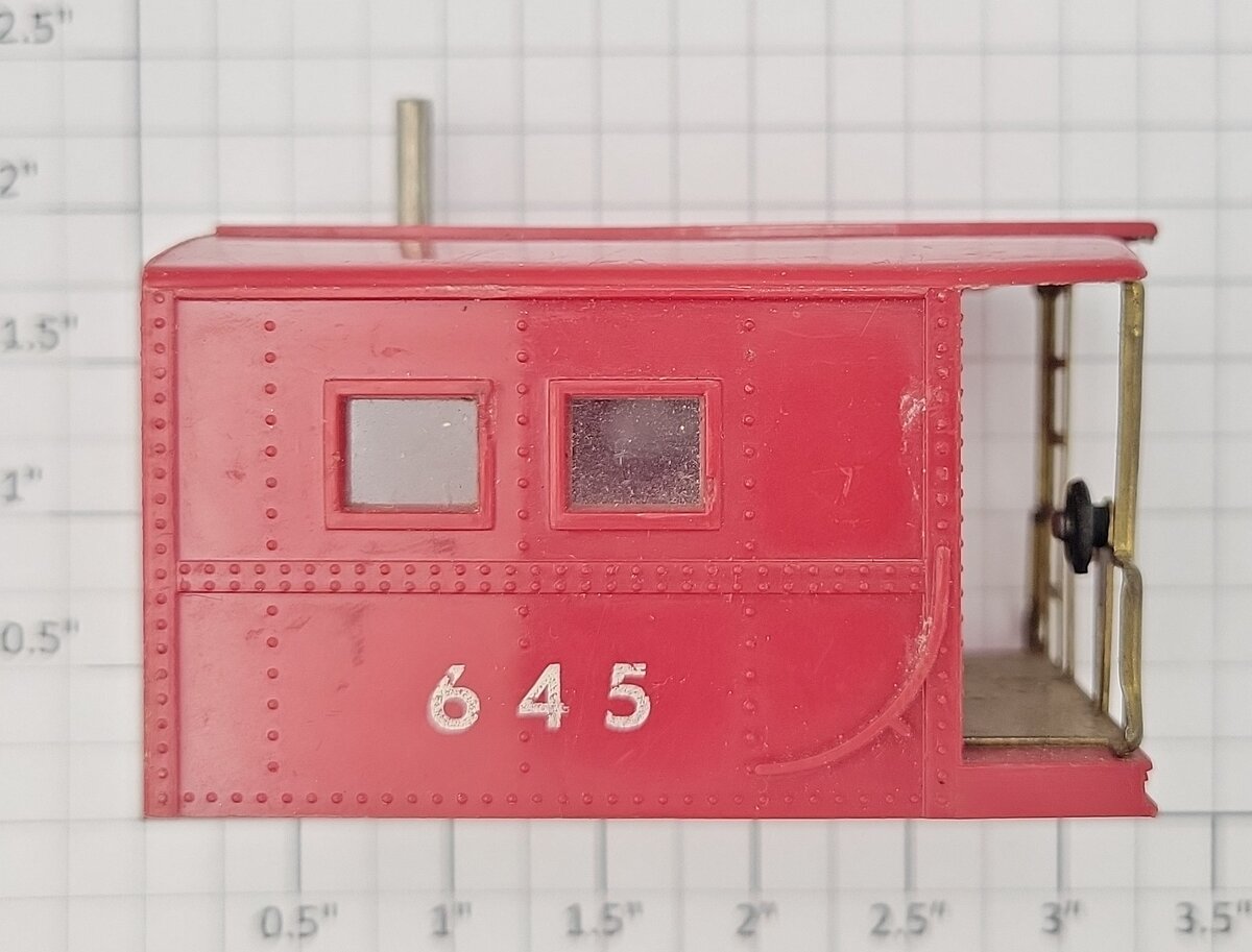 American Flyer 11195 S Scale Red Cab for 645 Work Caboose