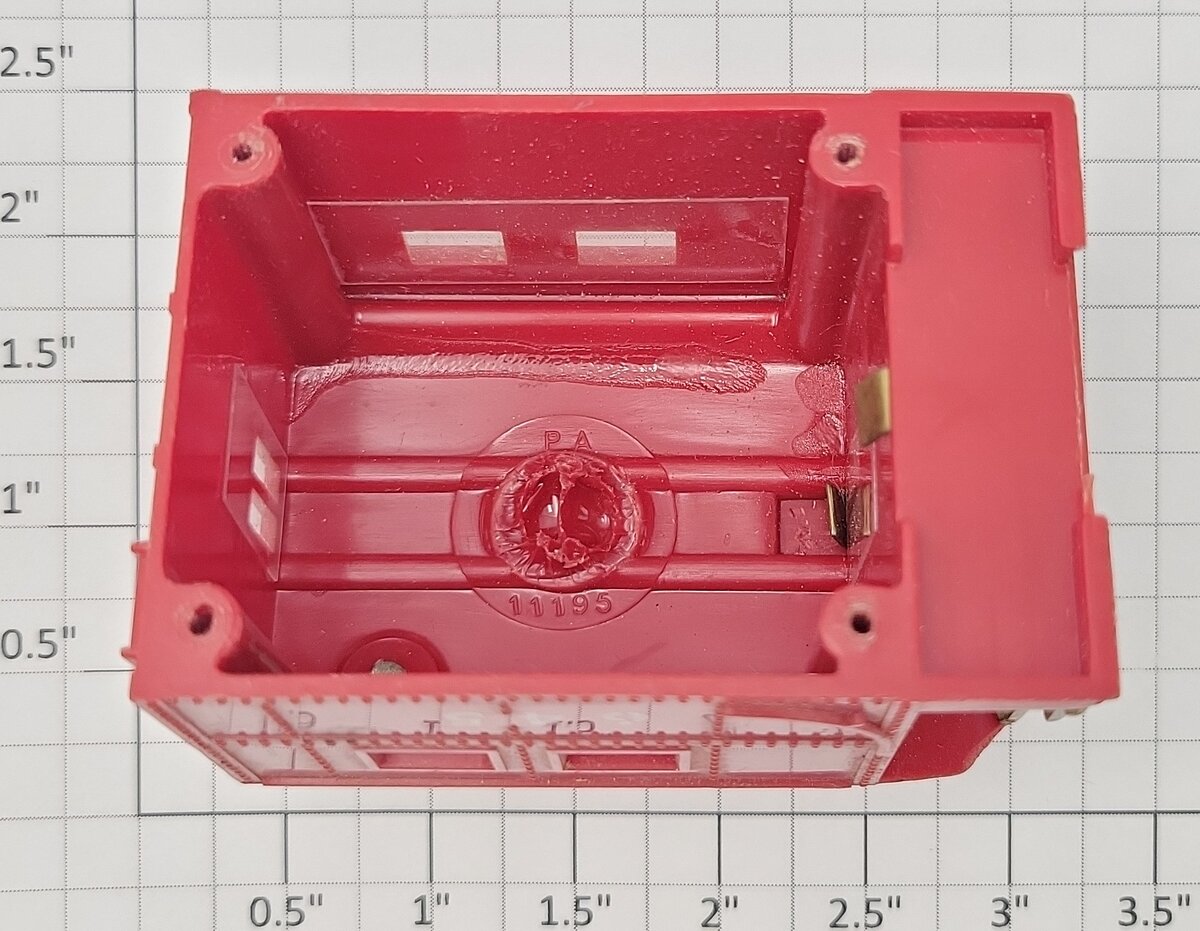 American Flyer 11195 S Scale Red Cab for 645 Work Caboose