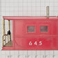 American Flyer 11195 S Scale Red Cab for 645 Work Caboose