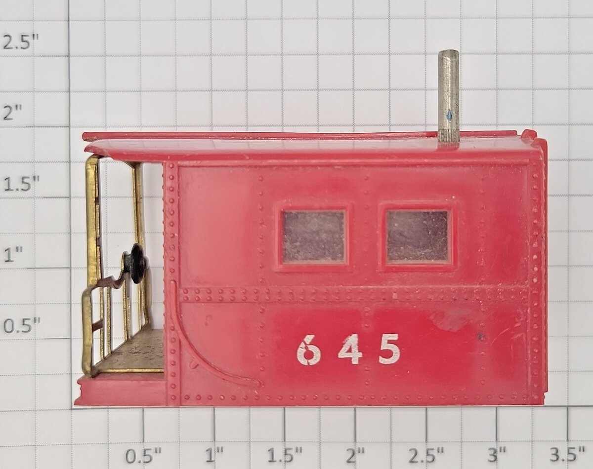 American Flyer 11195 S Scale Red Cab for 645 Work Caboose