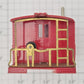 American Flyer 11195 S Scale Red Cab for 645 Work Caboose