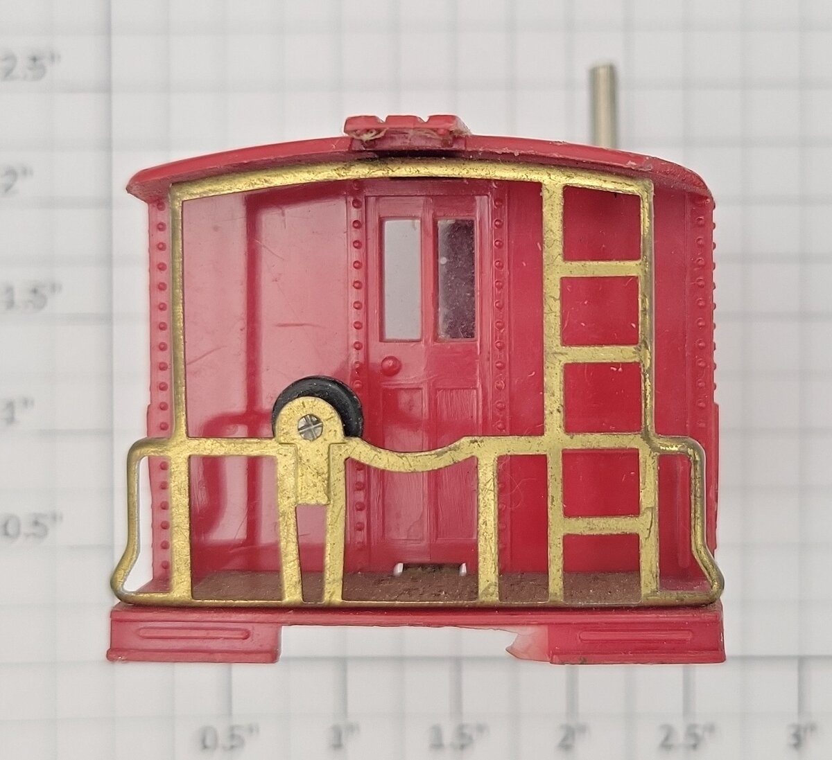 American Flyer 11195 S Scale Red Cab for 645 Work Caboose