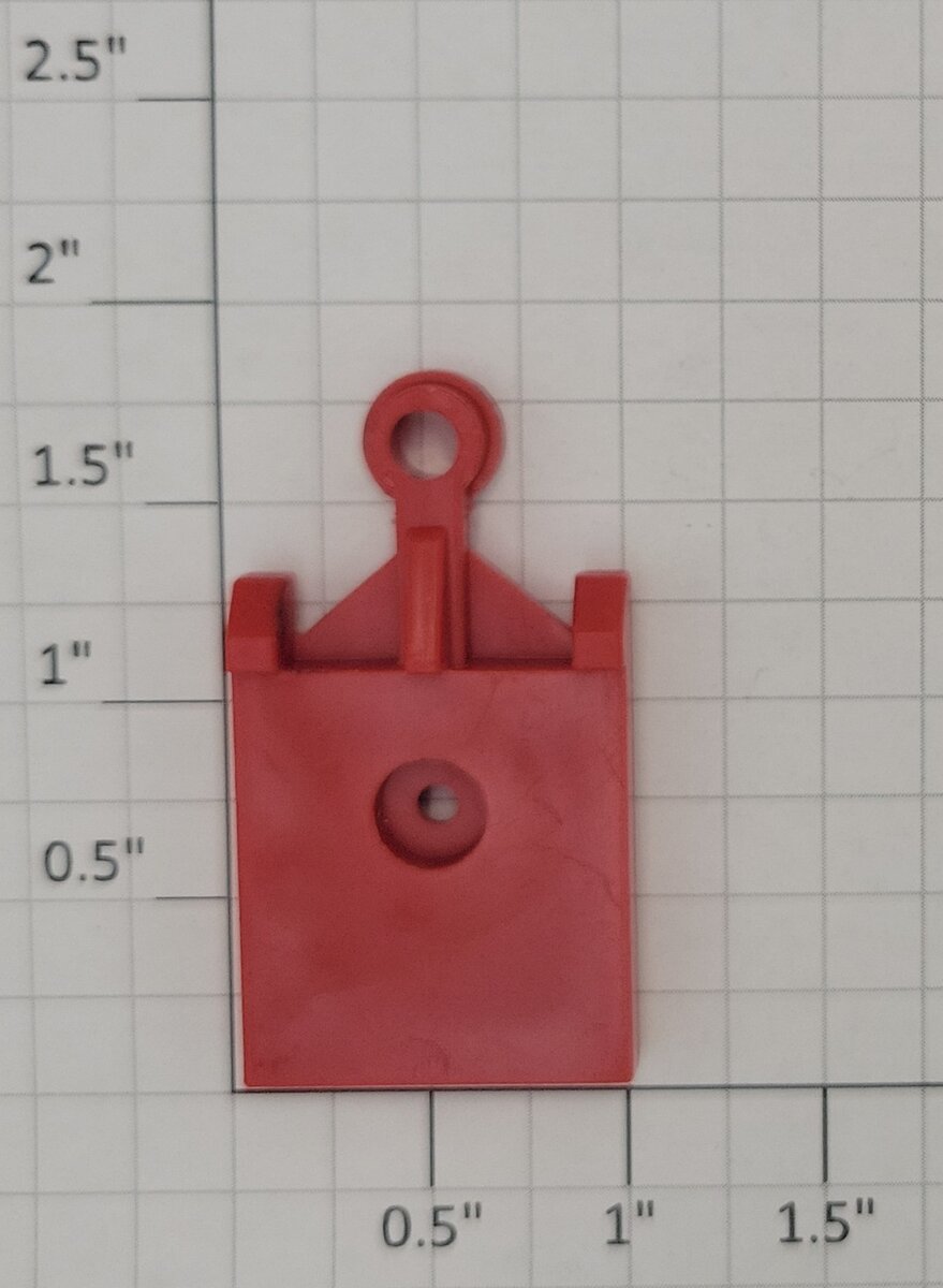 Lionel 16936-4 Maxi Double Stack Red TTUX Male Coupler
