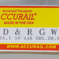 Accurail 5205.1 HO Scale Denver and Rio Grande Western Double Door Boxcar