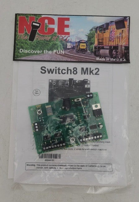 NCE 151 Switch8-MK2 Accessory Decoder Version 1.0