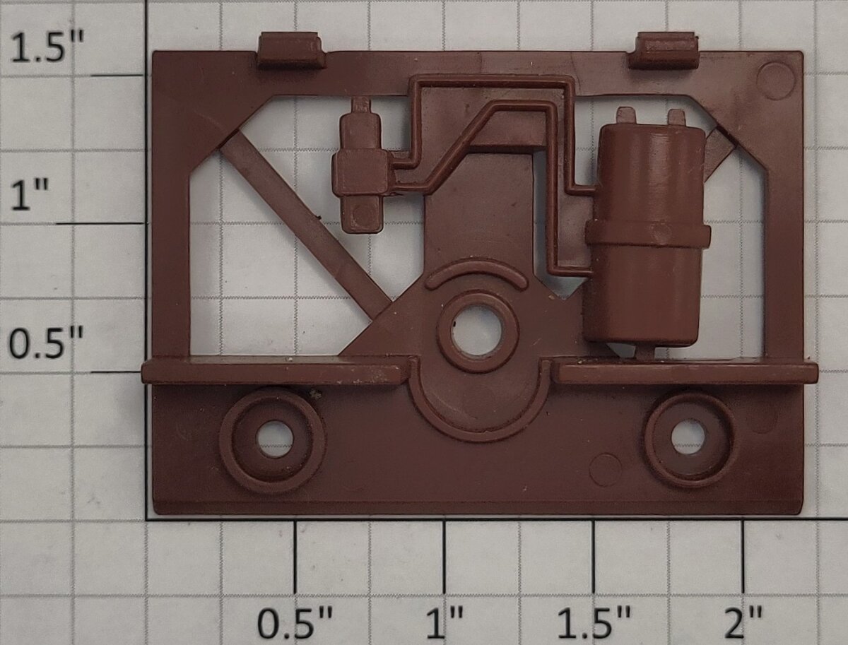 Lionel 12038-125 Red Oxide 3-Bay Hopper Rear Truck Brake Cylinder Bracket