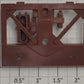 Lionel 12038-125 Red Oxide 3-Bay Hopper Rear Truck Brake Cylinder Bracket
