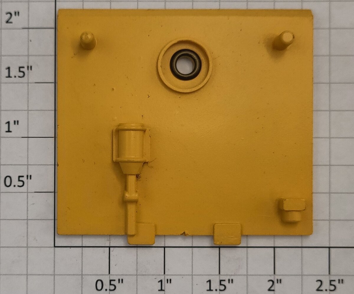 Lionel 17100-79 Yellow Chessie 3-Bay Hopper Brake End Frame