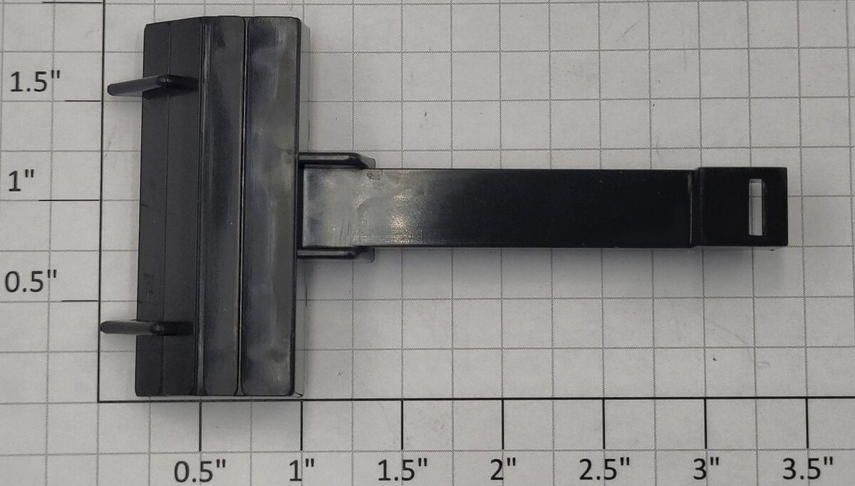 Lionel 36025-5 Black Wheel Chock with ETD Bracket