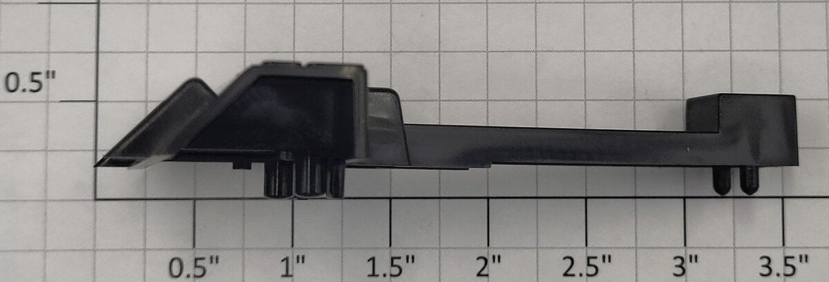 Lionel 36025-5 Black Wheel Chock with ETD Bracket