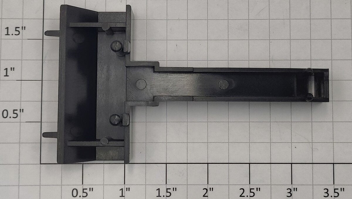 Lionel 36025-5 Black Wheel Chock with ETD Bracket