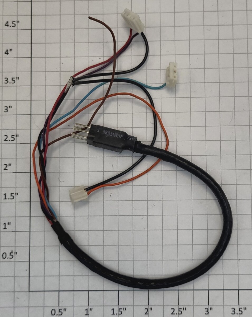 Lionel 18045-T70 Male 5-Pin Plug and Sleeve Tender Wiring Harness Assembly