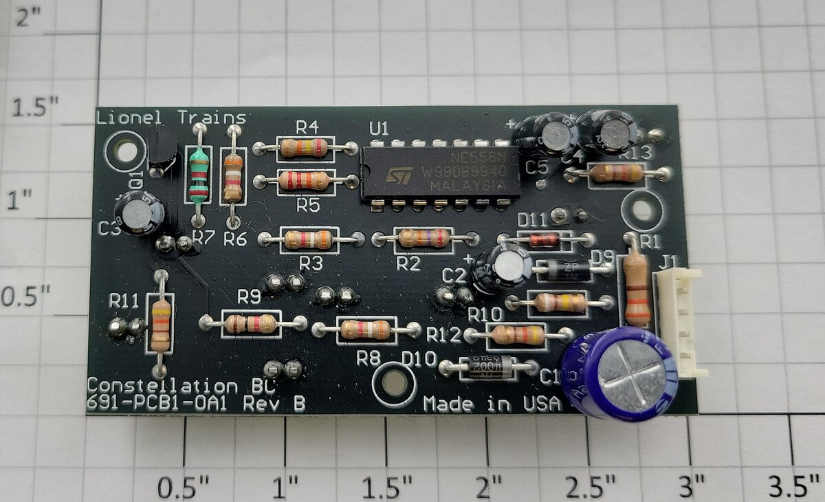 Lionel 691PCB10A1 Constellation Boxcar Control PCB Circuit Board
