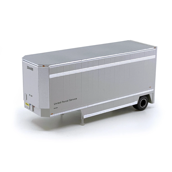 Athearn 29421 HO RTR 28' Drop Sill Parcel Trailer,UPS #284496