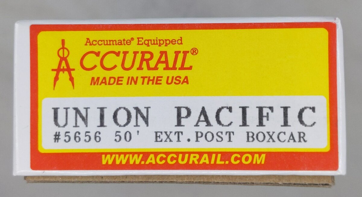 Accurail 5656 HO Scale Union Pacific 50' Exterior Post Boxcar Kit-Road #:130032