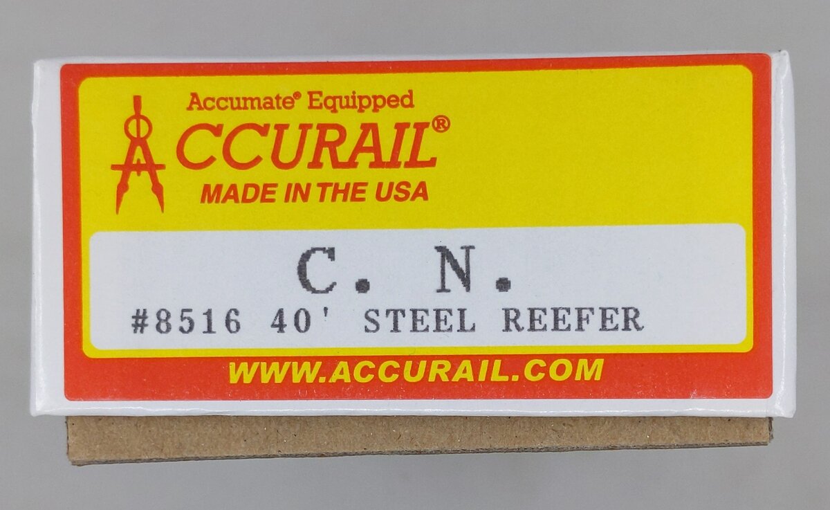 Accurail 8516 HO Scale Canadian Northern 40' Steel Reefer Road #: 211805