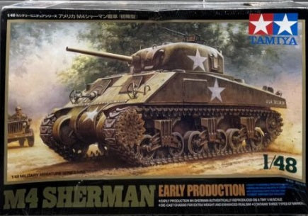 Tamiya 32505 1:48 US MediumM4 Sherman Military Tank Model Kit