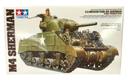 Tamiya 35190 1:35 US MediumM4 Sherman Military Tank Model Kit