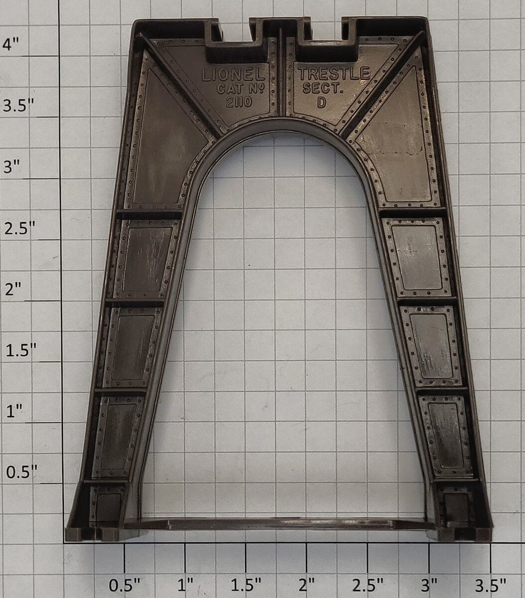 Lionel 12754-5 Brown Plastic Trestle Bridge "D" Section