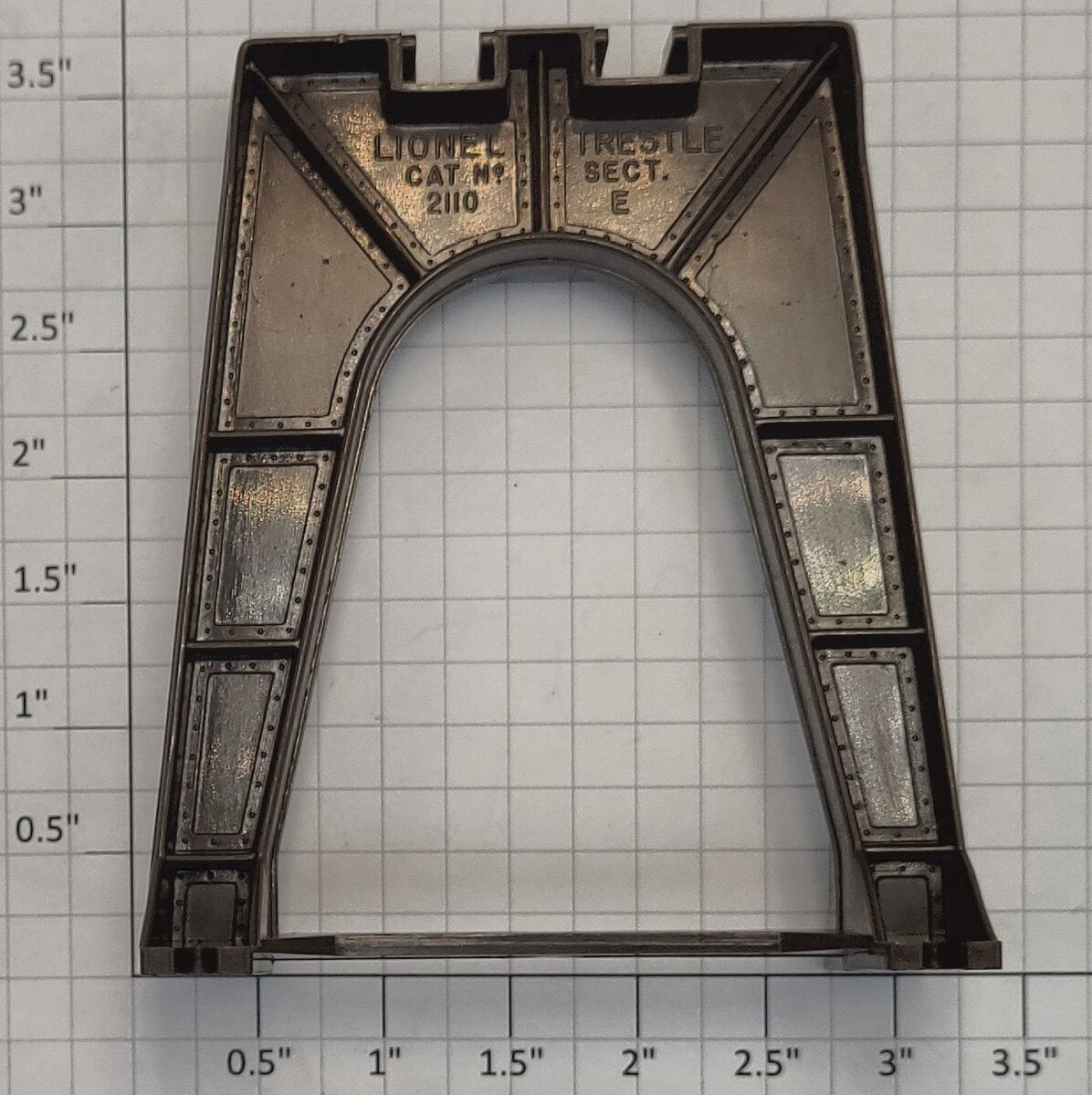 Lionel 12754-6 Brown Plastic Trestle Bridge "E" Section