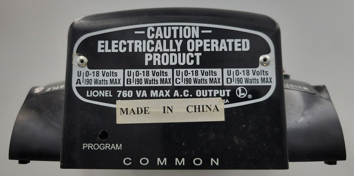 Lionel 32930-183 PWC ZW Transformer Controller Top Case