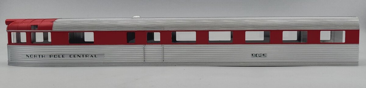 Lionel 38851-2 North Pole Central Passenger Observation Car Shell #9025