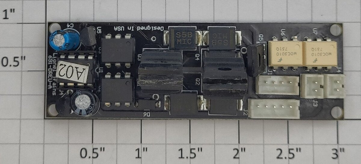Lionel 691DREUA02 DREU Reversing & Drive Unit Rev2 PCB Circuit Board - A02 Code