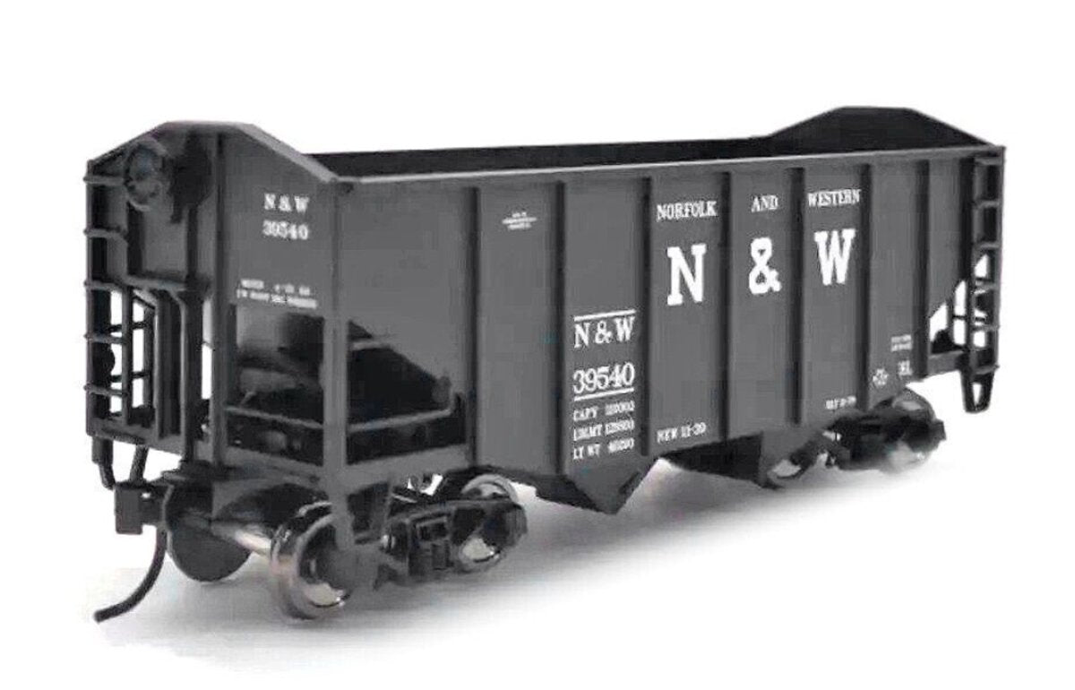 Bowser 56861 HO 55-Ton 2-Bay Fishbelly Hopper Norfolk & Western Kit