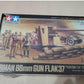 Tamiya 37009 1:48 German 88mm FlaK 37 Gun w/8 Crew Siege of Tobruk Kit